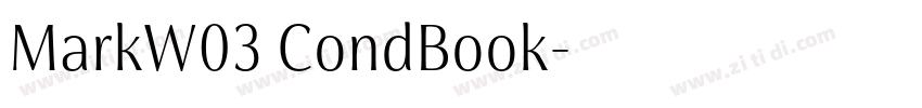 MarkW03 CondBook字体转换